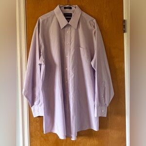 Men’s Stafford lavender purple dress shirt Classic fit size 18  34/35